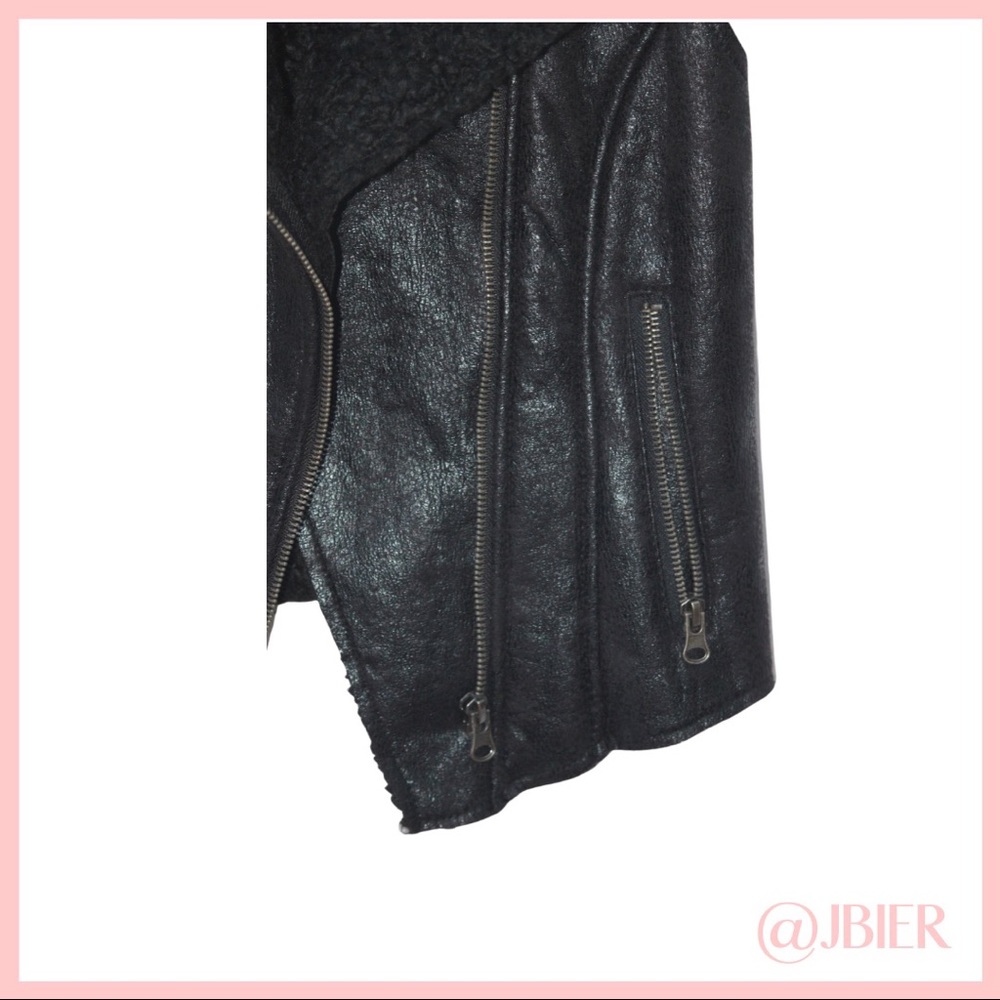 Xxi- Forever 21 Black Moto Vest View 3
